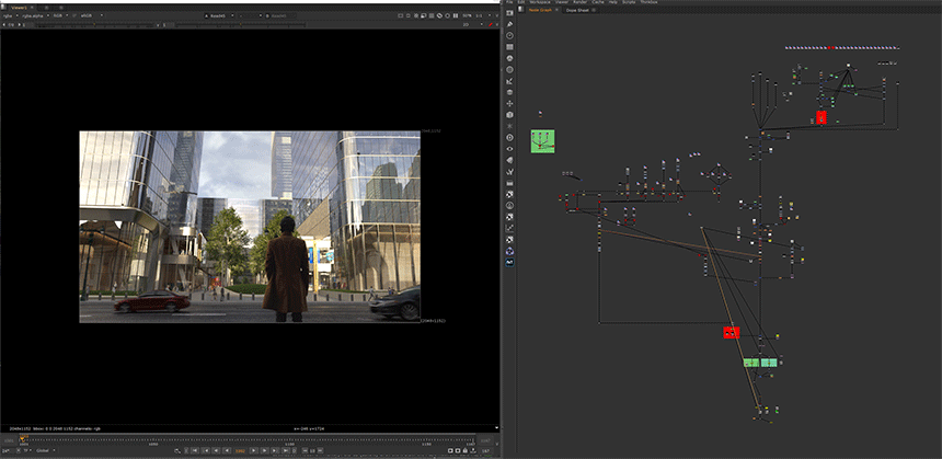Alchemy being “tweaked” in Nuke post-production software